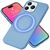 MagSafe Hülle für iPhone 15 Pro Liquid Silikon Handyhülle Magnet Cover Schutz Blau