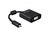 Adapter HDMI micro Stecker D an VGA Buchse mit Audio, schwarz, Delock® [65558]