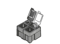 SMD-Box, schwarz/transparent, (L x B x T) 16 x 12 x 15 mm, N1-6-6-10-1 LS