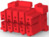 Steckergehäuse, 10-polig, RM 3.3 mm, gerade, rot, 3-1971905-5