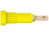 2 mm Buchse, Flachsteckanschluss, Einbau-Ø 4.9 mm, gelb/grün, 23.1011-20