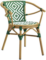 Stuhl Estilo; 59x63x76 cm (BxTxH); Sitz grün, Gestell braun; 2 Stk/Pck