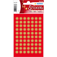 Sticker Sterne 8-zackig, gold Ø 10 mm