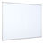 Bi-Office Maya Non Magnetic Melamine Whiteboard Grey Plastic Frame 600x450mm