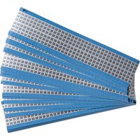 Wire Marker Cards - Solid Numbers 6.35 mm x 38.00 mm AF-10-PK, Blue, Rectangle, Permanent, Black on silver, Aluminium, MatteSelf Adhesive Labels