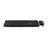 Keyboard Mouse Included Rf , Wireless Qwertz German Black ,