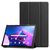 HOUSTON Folio Case for Lenovo Tab M10 Plus 3rd Gen 10.6. Black PU leather front with a hard PC backside Tablet-Hüllen