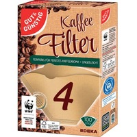 Kaffeefilter Größe 4 100 Stück naturbraun GUT & GÜNSTIG 2129557007