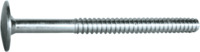 Treppenschraube Flachrundkopf, M 10x60/30, ST, verzinkt, standard, 5 µm, Zn5/An/