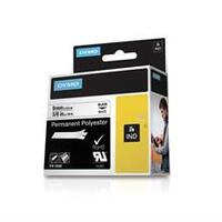 Polyester - black on white - Roll (0.9 cm x 5.5 m) 1 cassette(s) permanent tape - for Rhino 4200, 6000, 6000 Hard Case Kit; RhinoPRO 1000, 3000, 5000