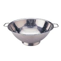 Vogue Colander Strainer in Silver Made of Stainless Steel 9" / 23cm