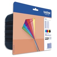 BROTHER Pack 4 couleurs Jet d'encre LC223VALBP