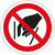 Verbotsschild, Ø 50 mm, Hineinfassen verboten, P015, Polyethylen, 1.000 Verbotszeichen