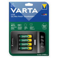 Akkuladegerät Varta LCD Ultra Fast Charger+ 57685