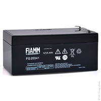 Batterie(s) Batterie plomb AGM FIAMM FG20341 12V 3.4Ah F4.8