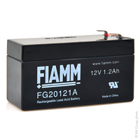 Batterie(s) Batterie plomb AGM FIAMM FG20121A 12V 1.2Ah F4.8