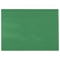 Coloured self adhesive document pockets, A5, landscape, green