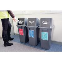 Slim recycling bins - Set of 3