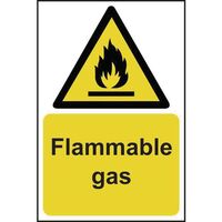 Flammable gas sign