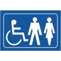 Disabled / ladies / gentlemen graphic sign