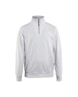 Sweatshirt mit Half-Zip 3369 weiß