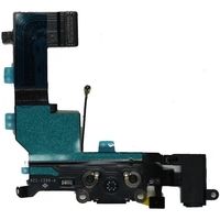 Replacement Charge/Data Connector incl. Flex Cable for Apple iPhone 5S Black OEM