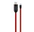 HOCO U29 adatátvitel kábel és töltő (USB - microUSB, gyorstöltés támogatás, 100cm, időzítő, LED kijelző) PIROS (U29_MICRO-USB_R)