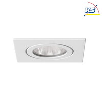 HV-Einbau-Downlight, IP54, quadratisch, GU10 max. 35W, Weiß