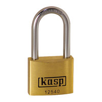 Kasp K12540L40A1 Premium Brass Padlock - 40x40mm - Long Shackle - KA25401