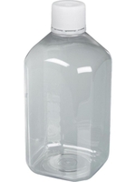 1000ml Laboratory bottle with tamper-proof closure PET sterile
