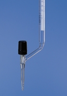 50ml Burette en verre boro 3.3 à robinet latéral classe AS avec certificat de calibration DAkkS