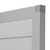 Panneaux rainurés mobile FlexiSlot "Construct-Slim | aspect bois foncé anodisé argent / gris argent sim. RAL 9006