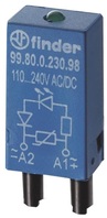 Finder EMV-Modul, LED + Freilaufdiode 99.80.9.060.90 28-60VDC