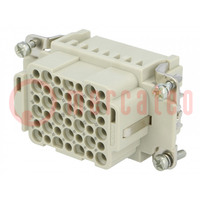 Connector: HDC; contactinzetstuk; vrouwelijk; Han® DD; PIN: 42