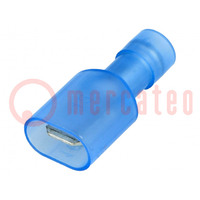 Terminal: flat; 6.3mm; 0.8mm; male; 1.5÷2.5mm2; crimped; for cable