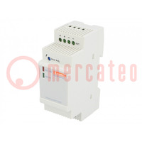 Power supply: switching; for DIN rail; 24W; 24VDC; 1A; 90÷264VAC