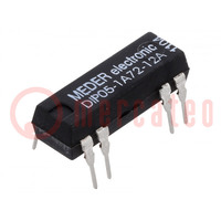 Relay: reed switch; SPST-NO; Ucoil: 5VDC; 1A; max.200VDC; 50mW; PCB