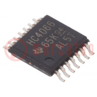 IC: digital; demultiplexer,multiplexer,switch; Ch: 4; SMD; TSSOP14