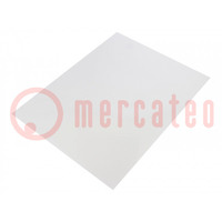 Straccio pulente: materiale micro abrasivo; foglio; 0,5um