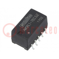 Omvormer: DC/DC; 3,3W; Uin: 6,5÷36V; Uuit: 3,3VDC; Iuit: 1A; SMT; AMSR