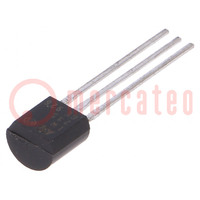 IC: temperature sensor; diode; -40÷125°C; TO92; THT; Accur: ±1.5°C