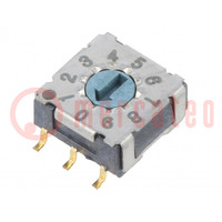 Conmutador de código; DEC/BCD; Pos: 10; SMT; Rcontactor max: 80mΩ