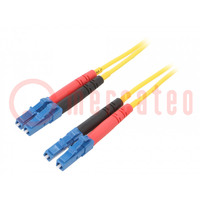 Fiber patch cord; LC/UPC,both sides; 5m; Optical fiber: 9/125um