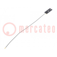 Antenna; Wideband; 3.5dBi; linear; for ribbon cable; 3÷6GHz; U.FL
