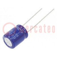 Capacitor: electrolytic; THT; 680uF; 25VDC; Ø10x12.5mm; ±20%; 2000h