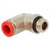 Push-in fitting; angled; -0.99÷20bar; nickel plated brass