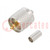 Plug; UHF (PL-259); male; straight; crimped; for cable; PTFE; 50Ω