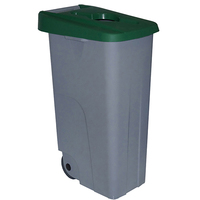 Cubo reciclaje Denox - 85 l - Verde