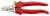 Kabelschere, Edelstahl, rote Griffhüllen, 165 mm