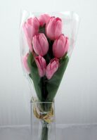 Artificial Tulip Bunch - 29cm, Pink